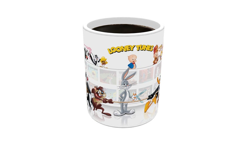 Morphing Mugs Looney Tunes (The Tunes) Ceramic Mug, Black - Image 5
